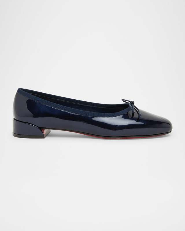 Sweetie Jane Patent Red Sole Ballerina Flats